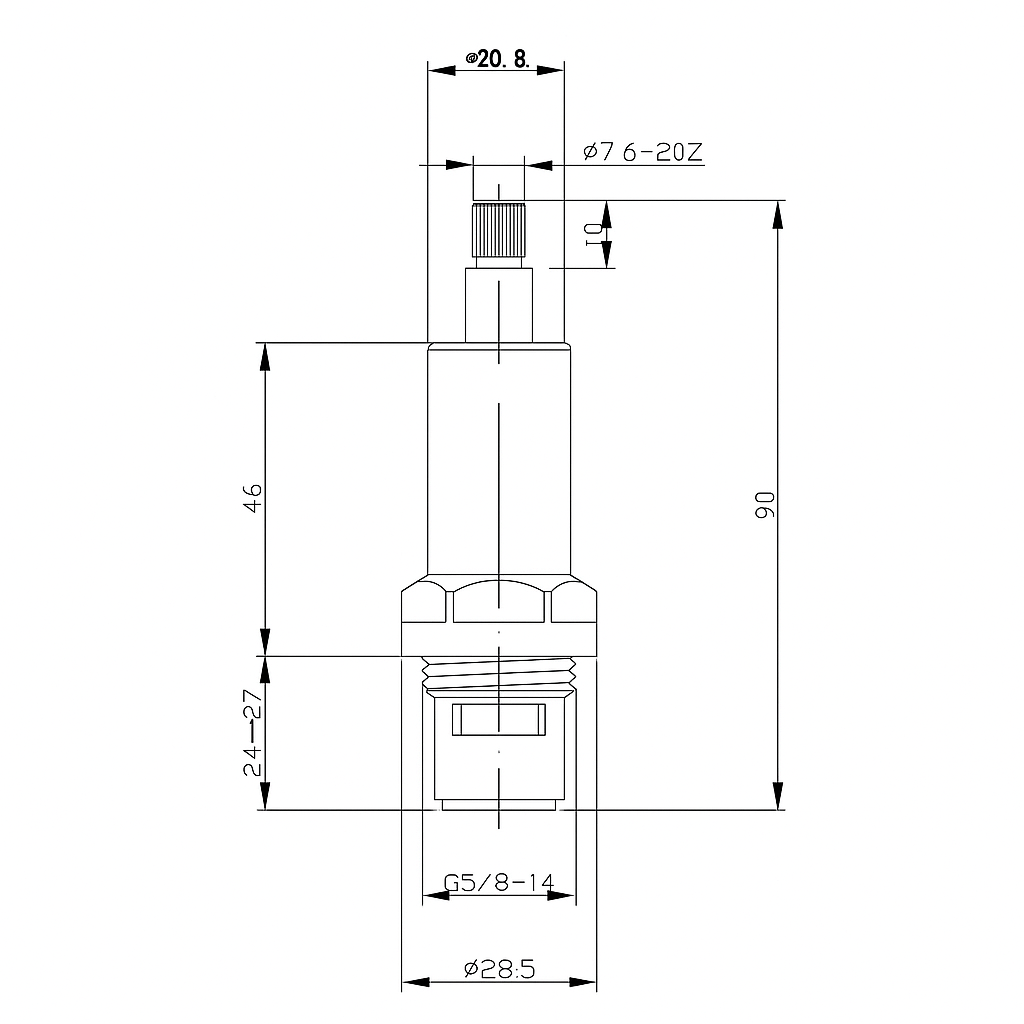 Matte Black Round Lever Tap Handles