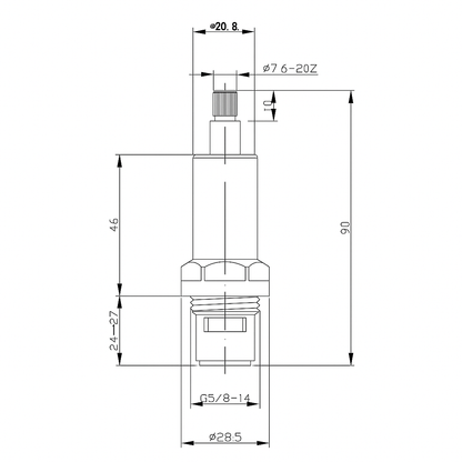 Matte Black Round Lever Tap Handles