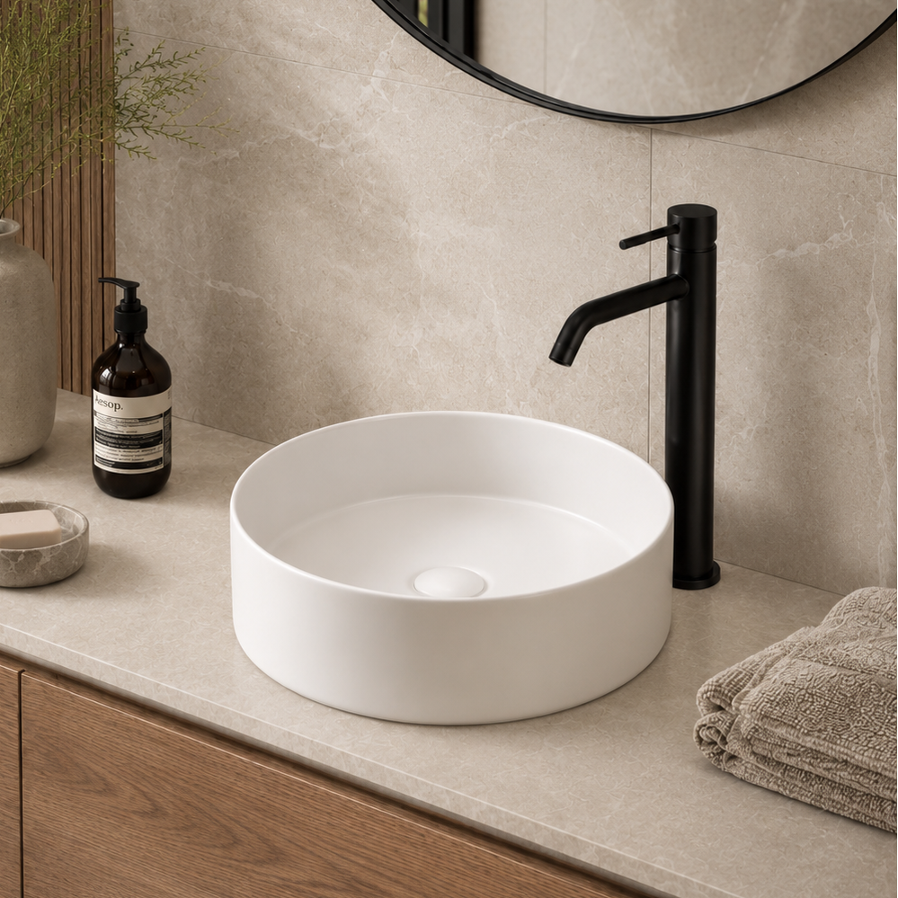 Round Ceramic Vanity Basin