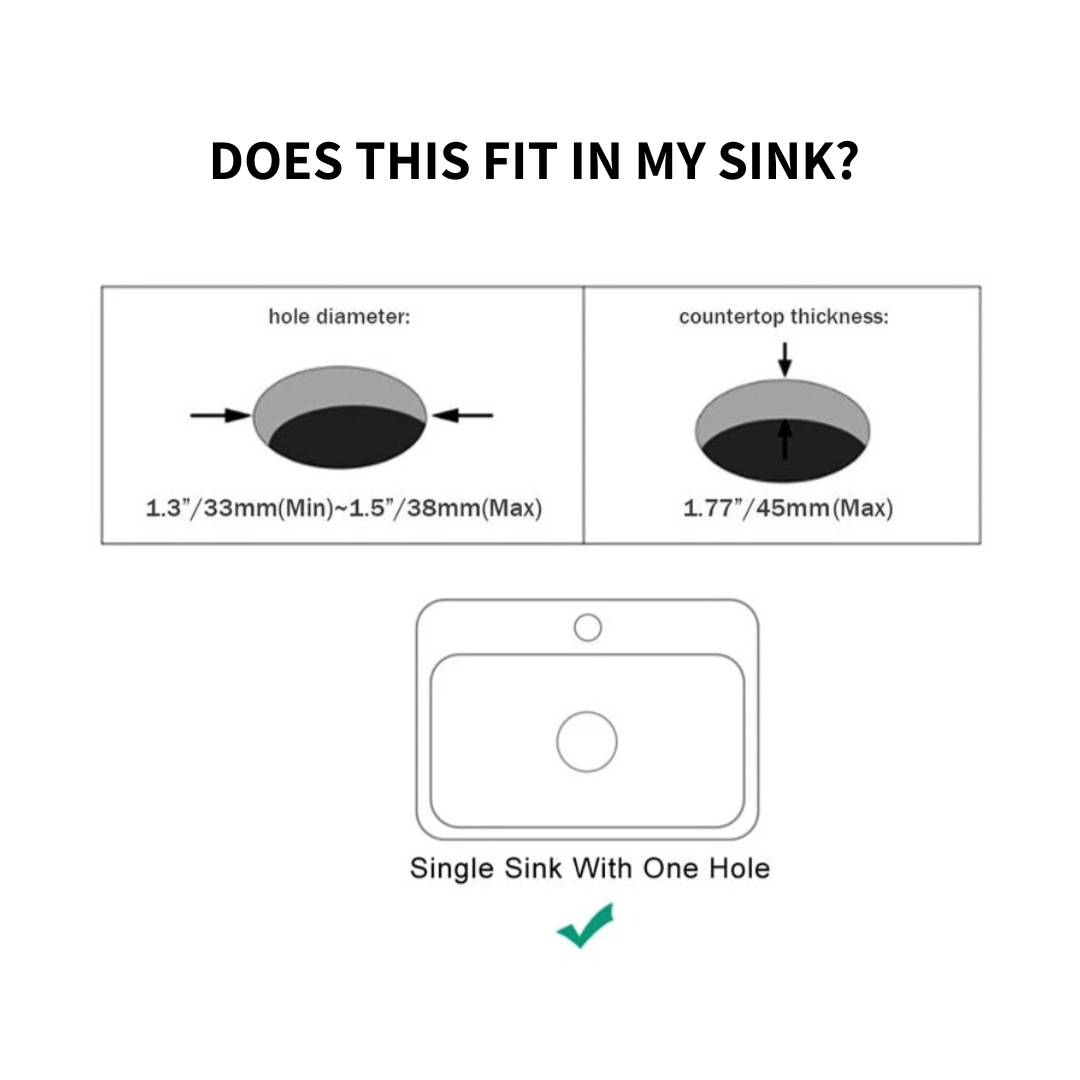 Round Matte Black Single Lever Bathroom Faucet