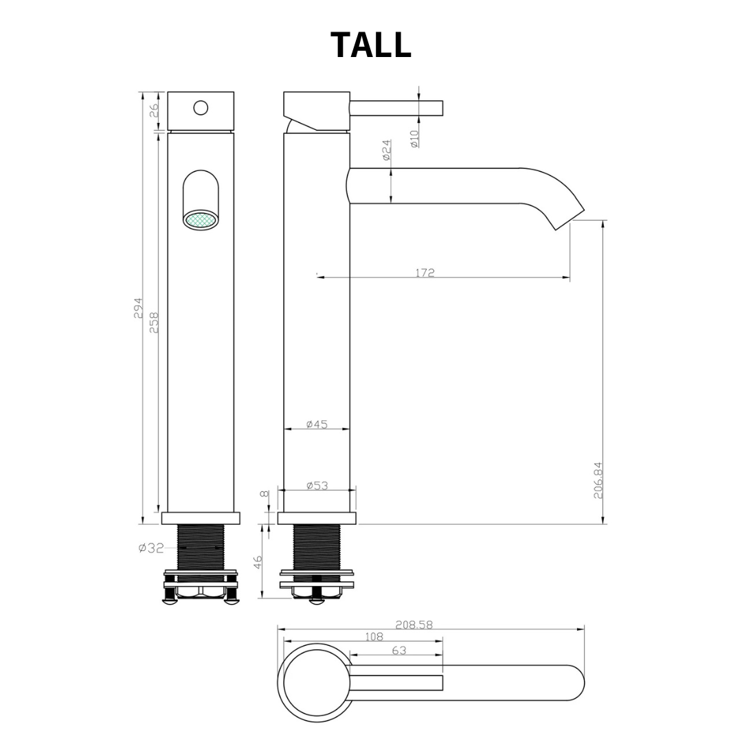 Single Handle Basin Mixer Tap